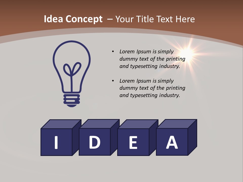 Lens Energie Textur PowerPoint Template