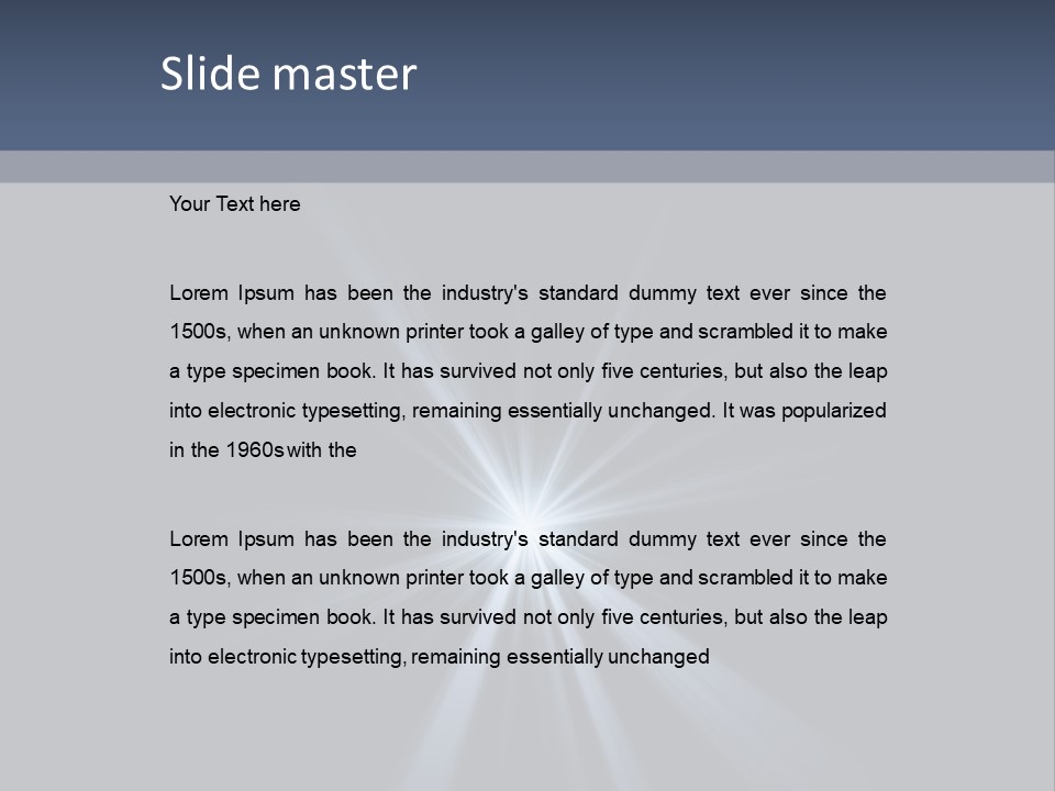 Glitter Colorful Star PowerPoint Template