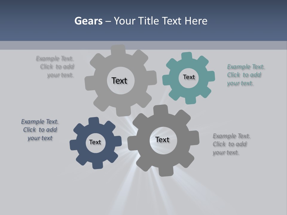 Glitter Colorful Star PowerPoint Template