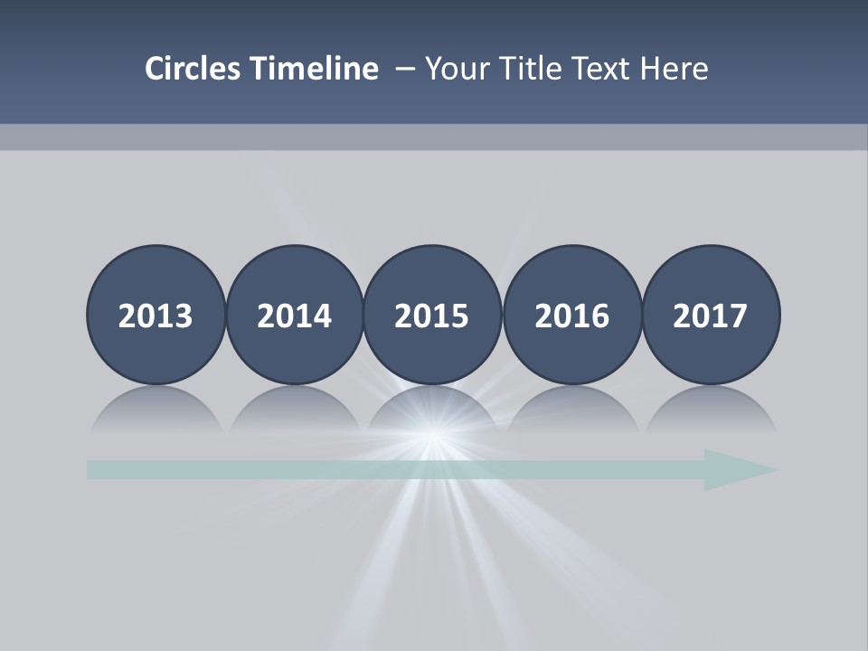 Glitter Colorful Star PowerPoint Template