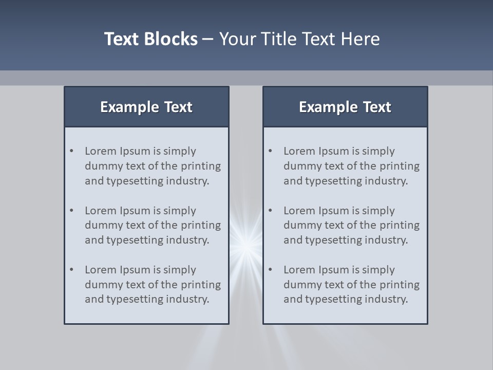 Glitter Colorful Star PowerPoint Template