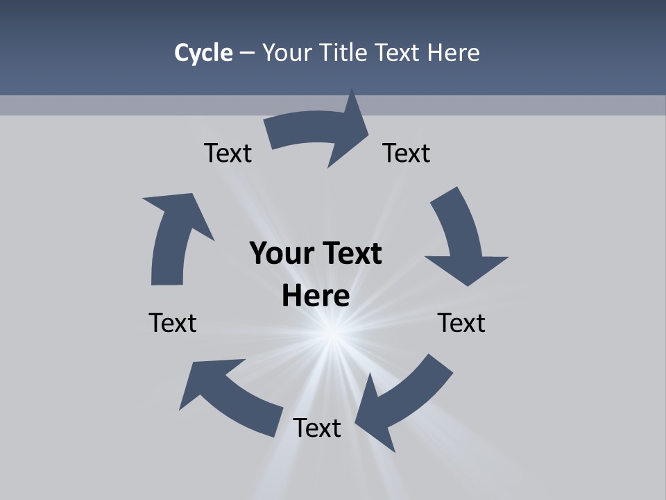 Glitter Colorful Star PowerPoint Template