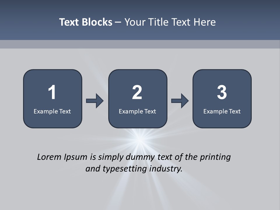 Glitter Colorful Star PowerPoint Template