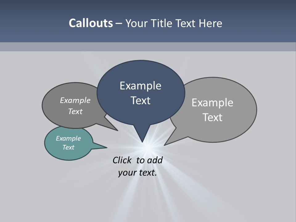 Glitter Colorful Star PowerPoint Template