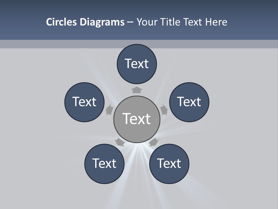 Glitter Colorful Star PowerPoint Template