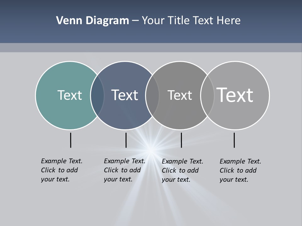 Glitter Colorful Star PowerPoint Template