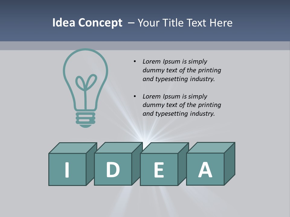 Glitter Colorful Star PowerPoint Template