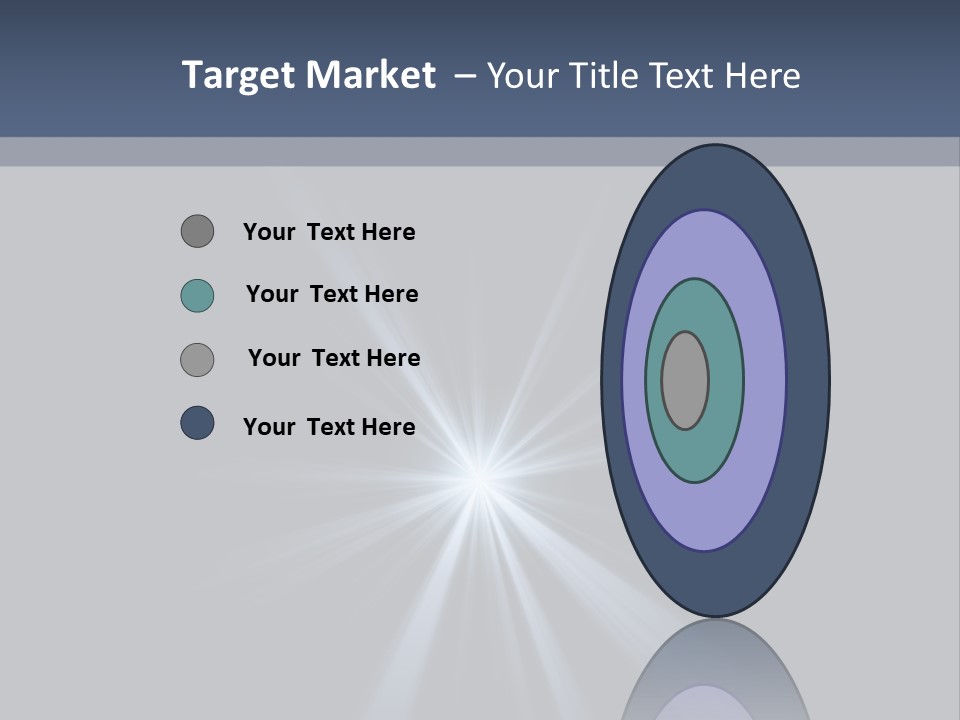 Glitter Colorful Star PowerPoint Template