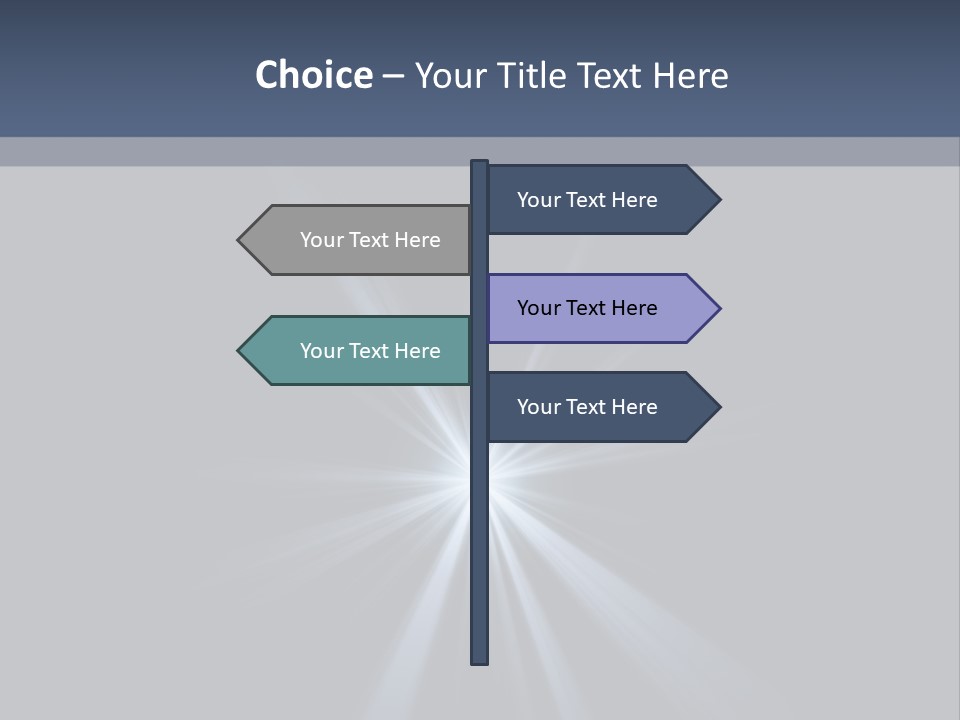 Glitter Colorful Star PowerPoint Template