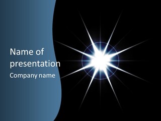 Shiny Glowing Blast PowerPoint Template