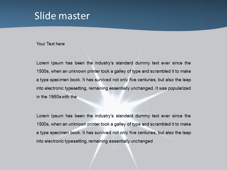 Shiny Glowing Blast PowerPoint Template