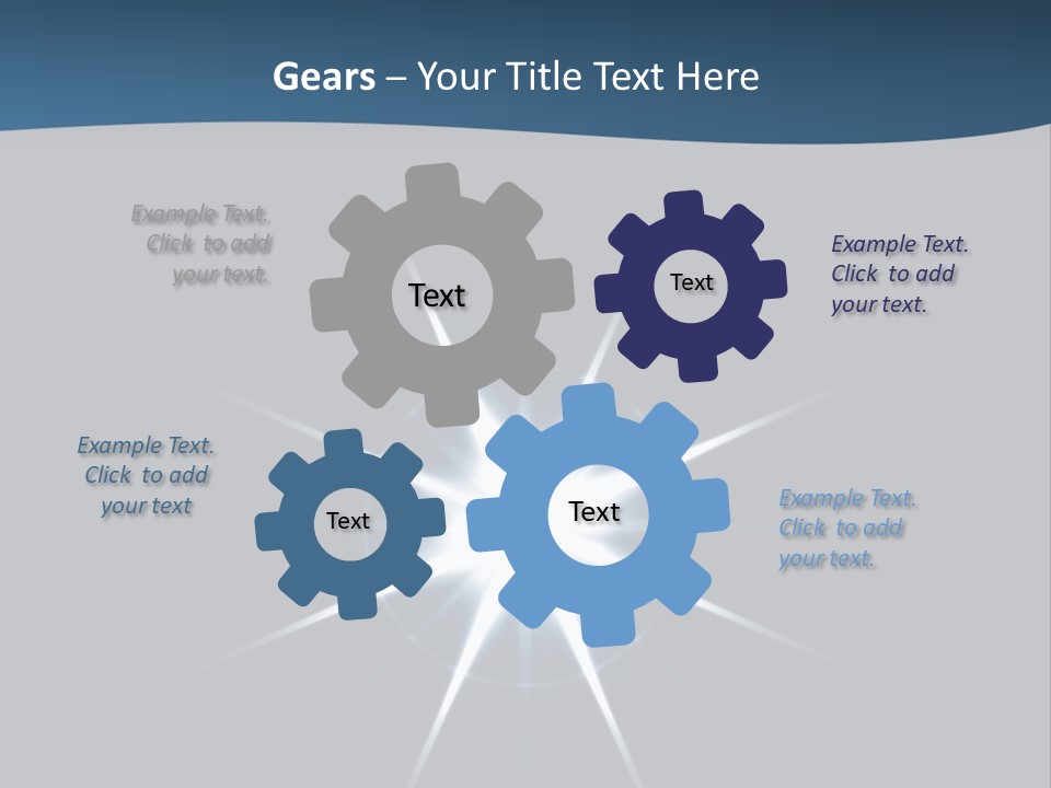 Shiny Glowing Blast PowerPoint Template