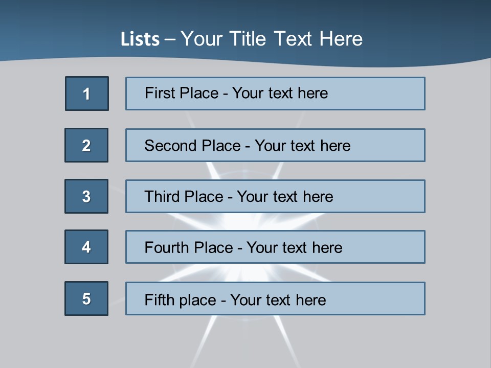 Shiny Glowing Blast PowerPoint Template