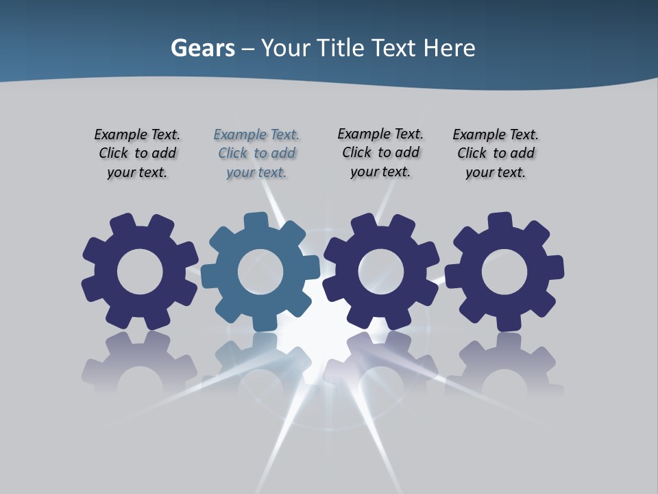 Shiny Glowing Blast PowerPoint Template