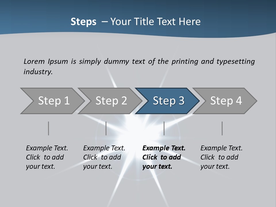Shiny Glowing Blast PowerPoint Template