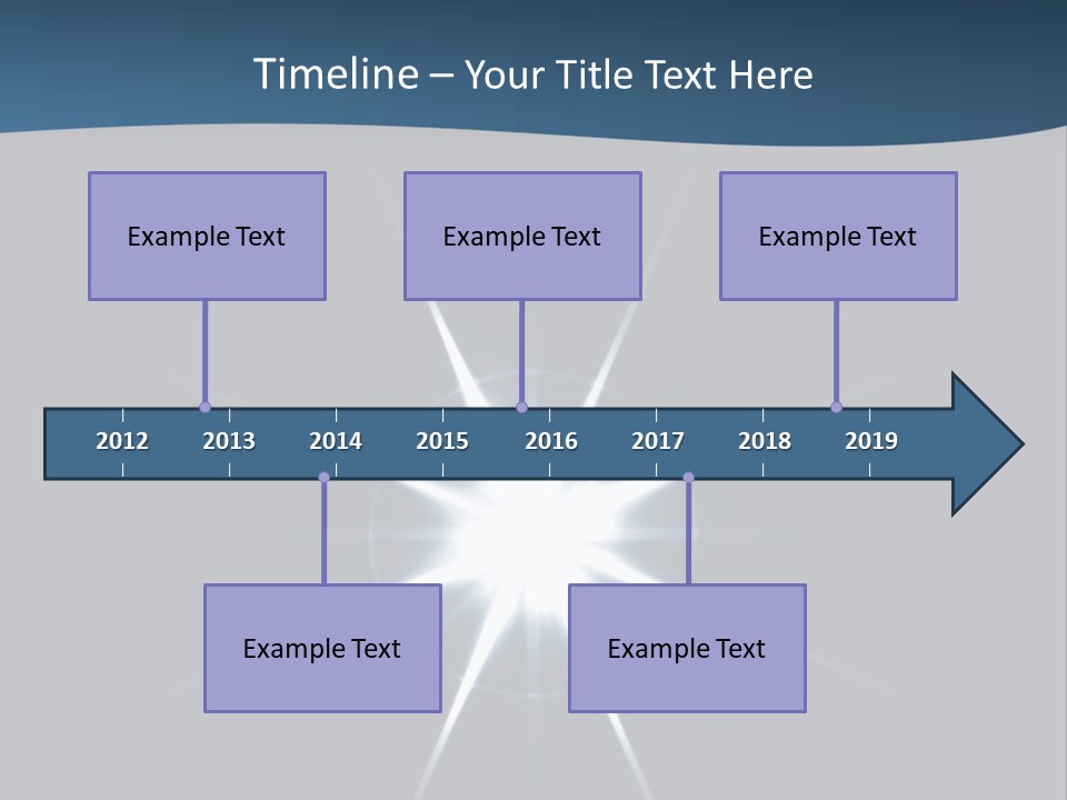 Shiny Glowing Blast PowerPoint Template