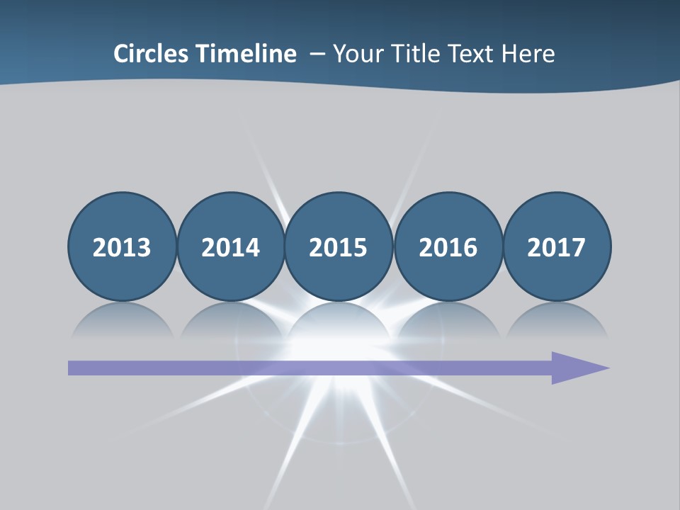 Shiny Glowing Blast PowerPoint Template