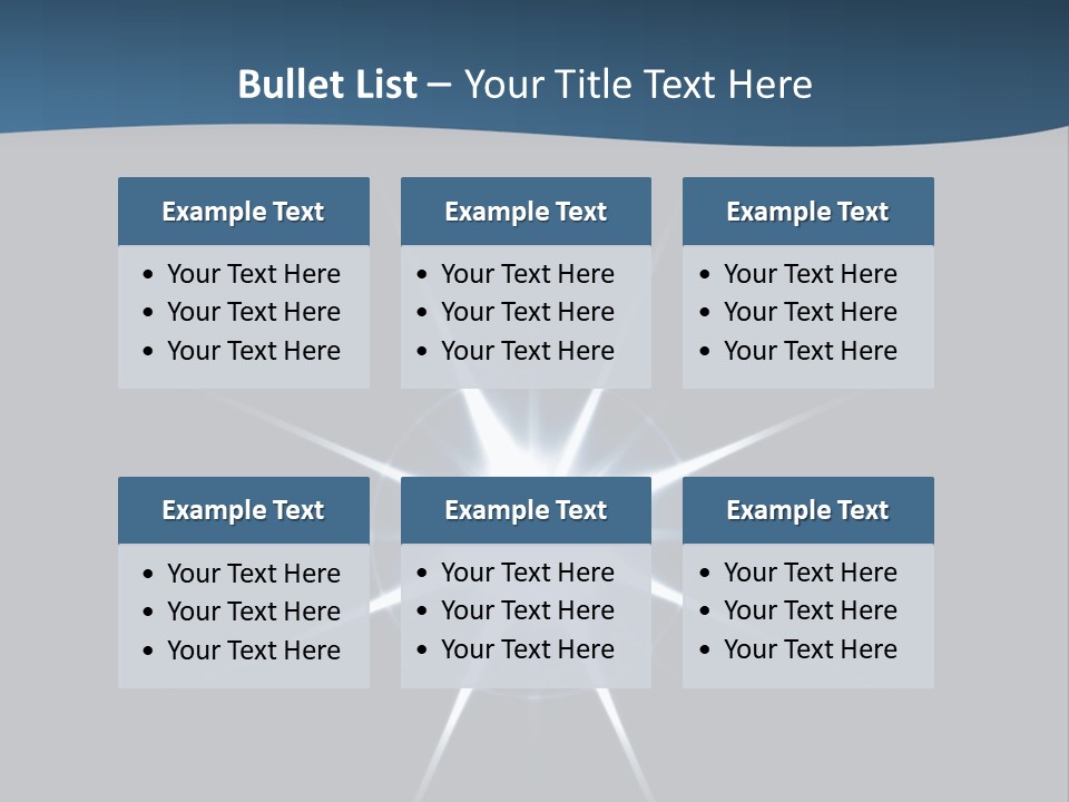 Shiny Glowing Blast PowerPoint Template