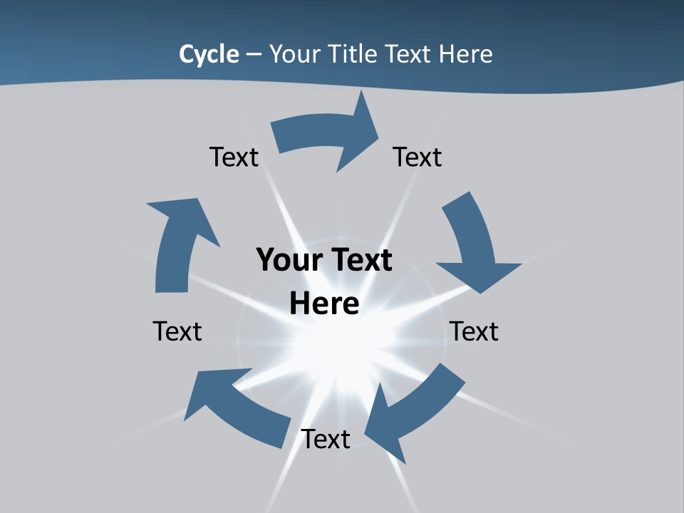 Shiny Glowing Blast PowerPoint Template