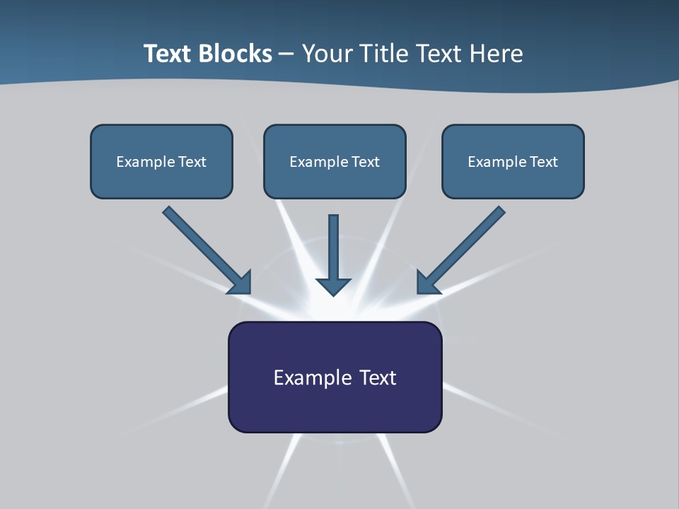 Shiny Glowing Blast PowerPoint Template