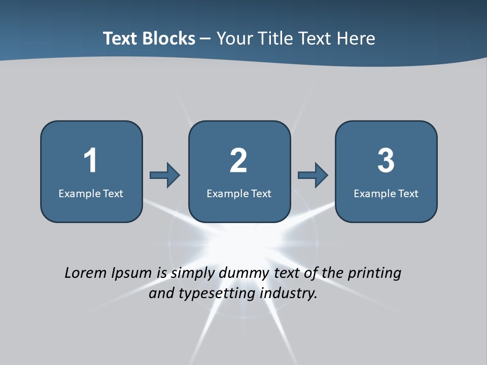 Shiny Glowing Blast PowerPoint Template