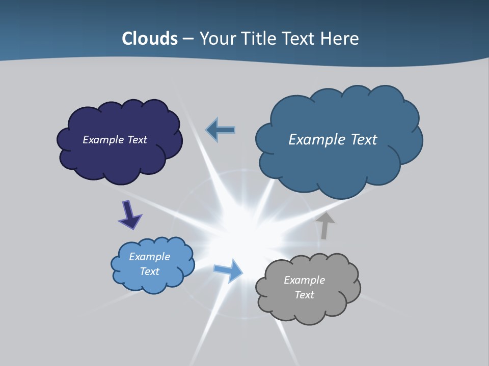 Shiny Glowing Blast PowerPoint Template