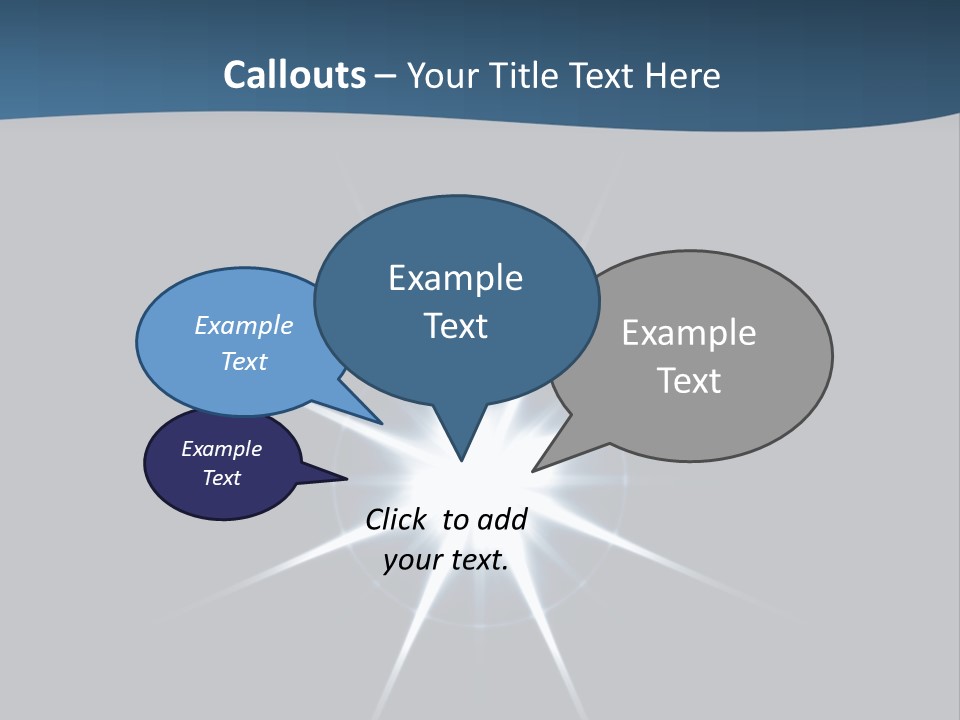 Shiny Glowing Blast PowerPoint Template