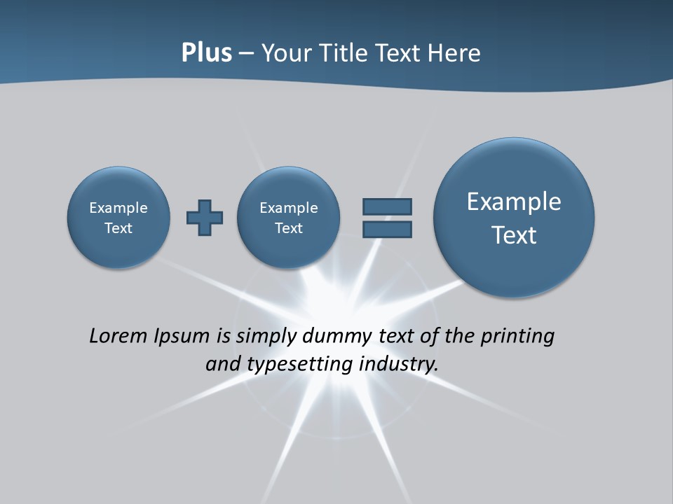 Shiny Glowing Blast PowerPoint Template