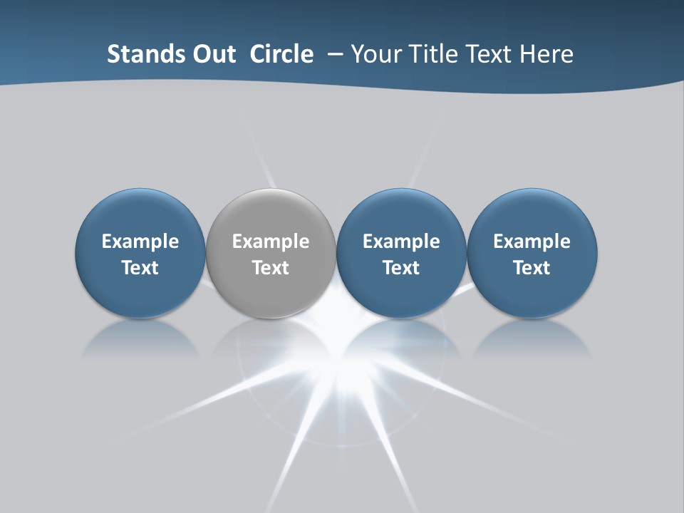 Shiny Glowing Blast PowerPoint Template