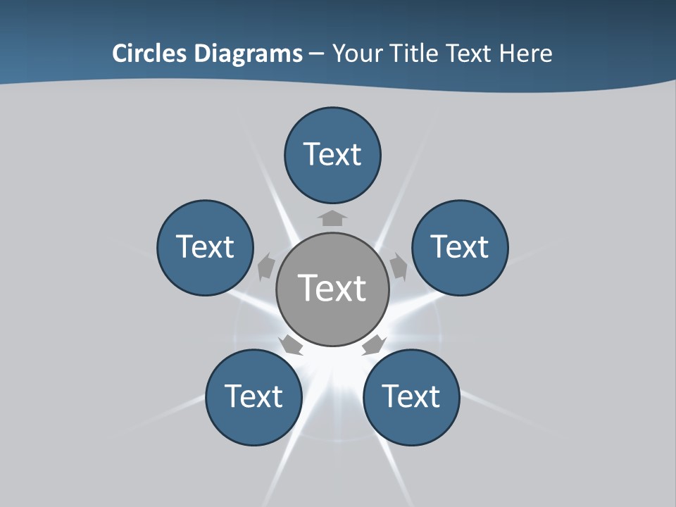 Shiny Glowing Blast PowerPoint Template