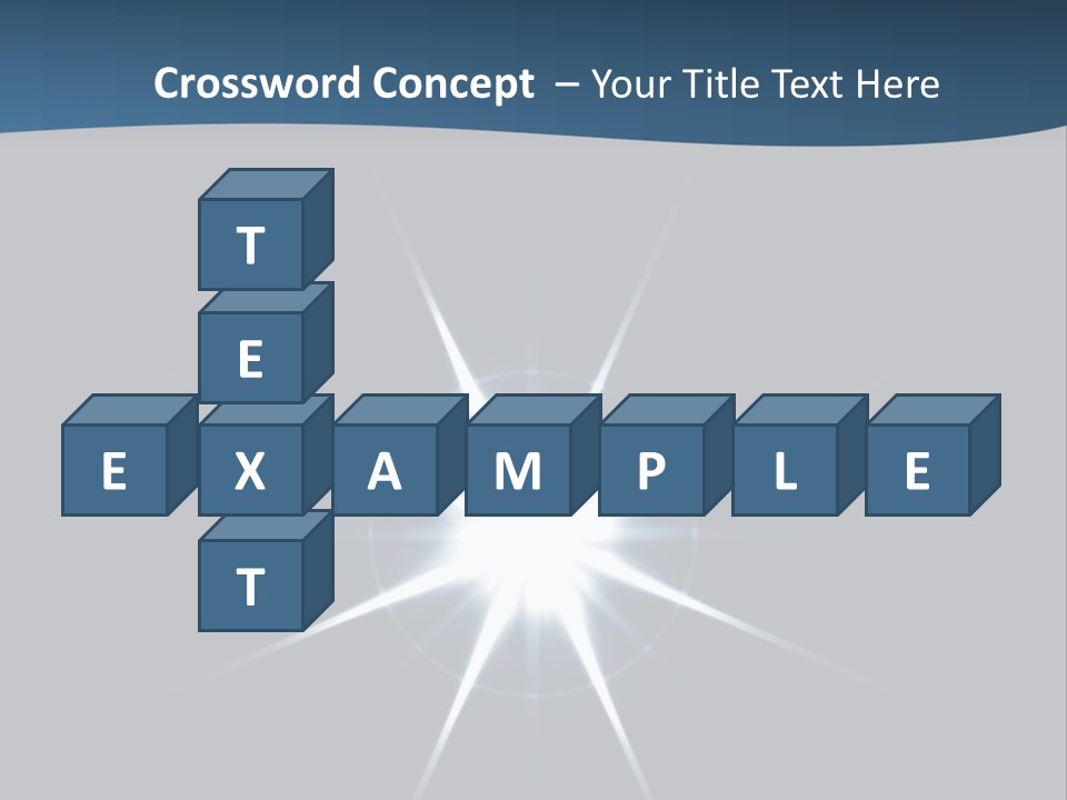Shiny Glowing Blast PowerPoint Template
