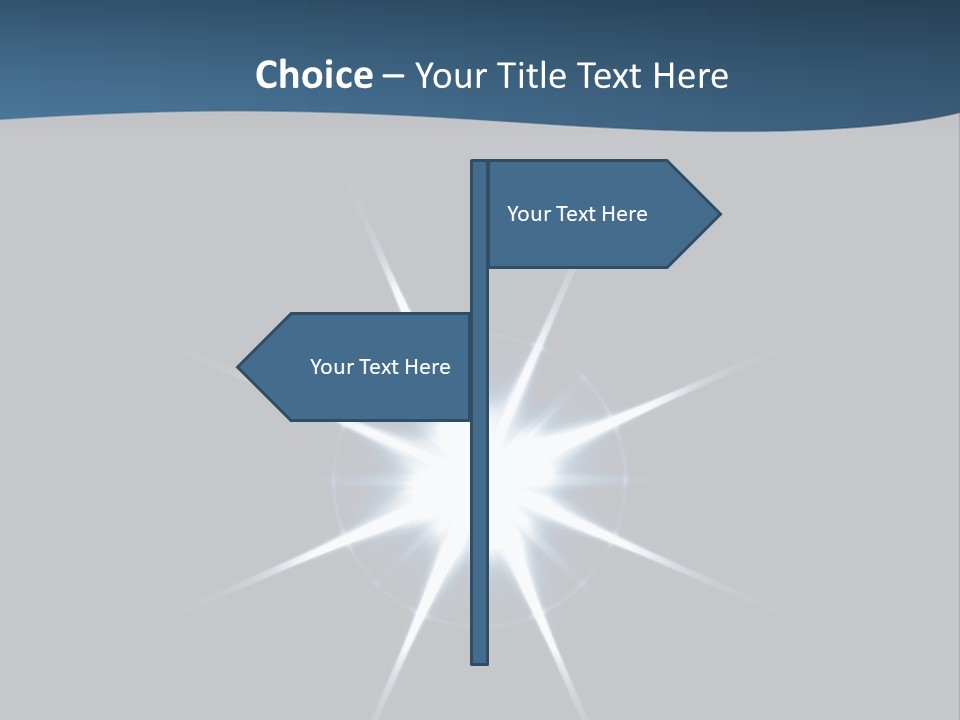 Shiny Glowing Blast PowerPoint Template