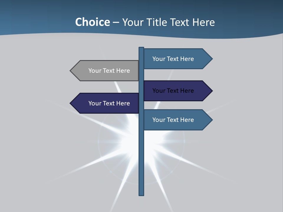 Shiny Glowing Blast PowerPoint Template