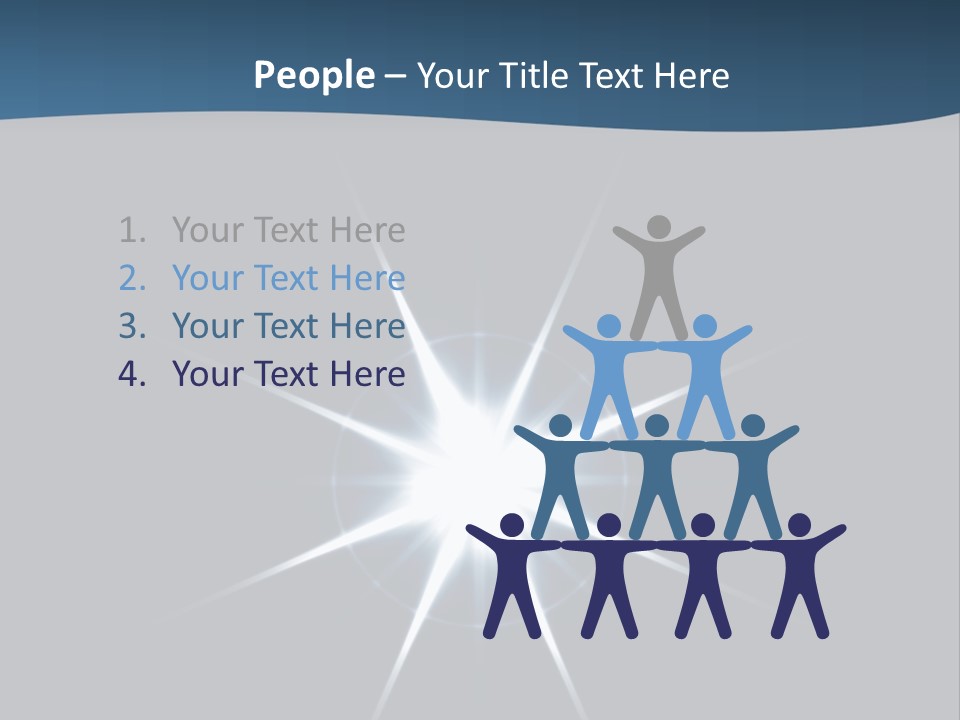 Shiny Glowing Blast PowerPoint Template