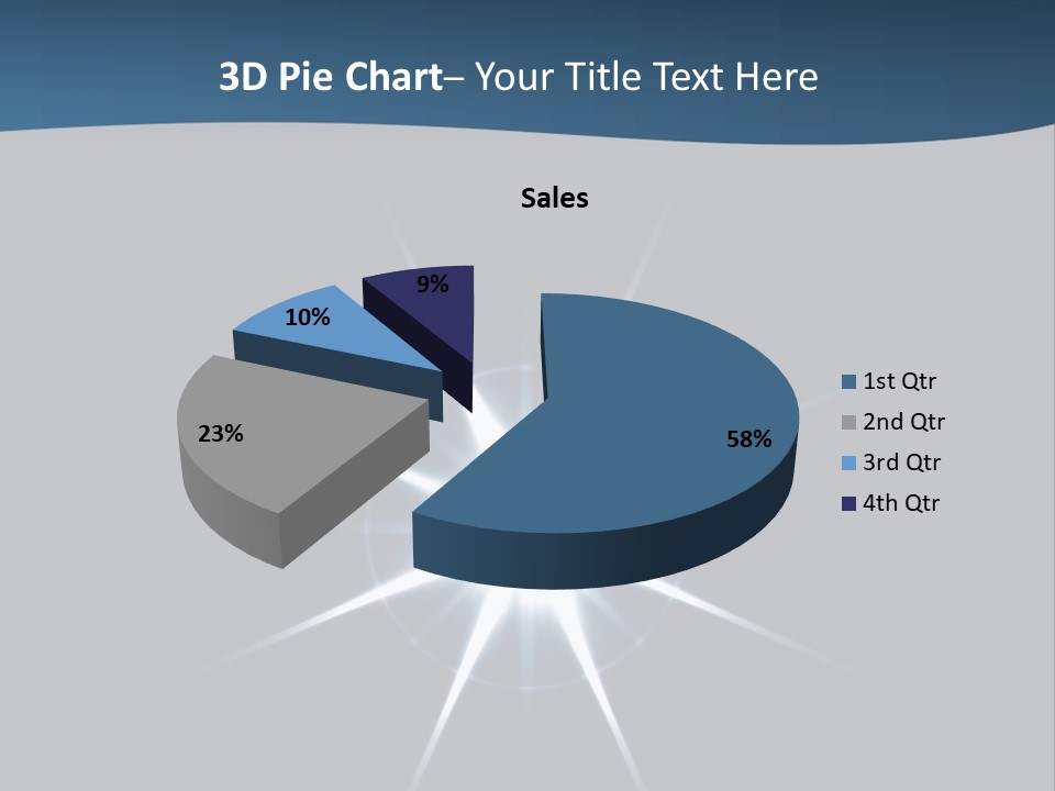 Shiny Glowing Blast PowerPoint Template
