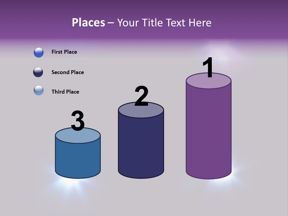 Glowing Four Beam PowerPoint Template