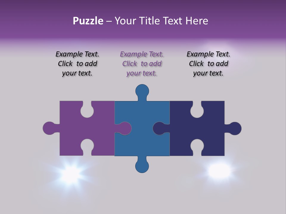 Glowing Four Beam PowerPoint Template