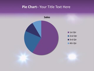 Glowing Four Beam PowerPoint Template