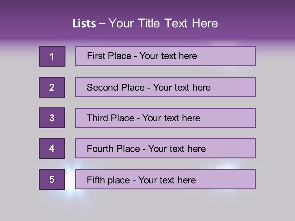 Glowing Four Beam PowerPoint Template