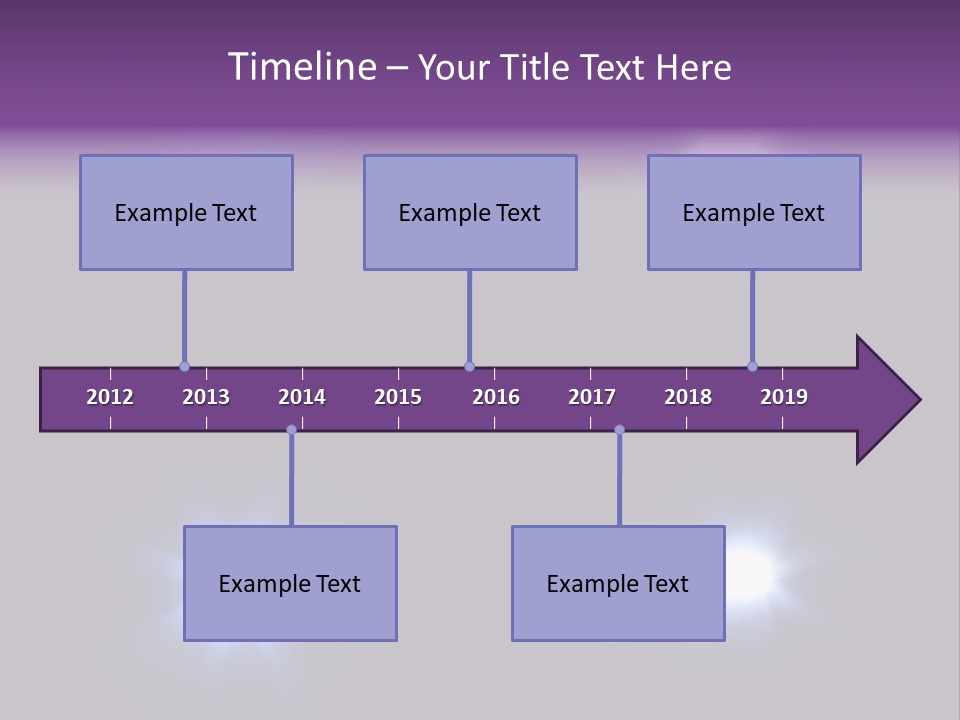 Glowing Four Beam PowerPoint Template