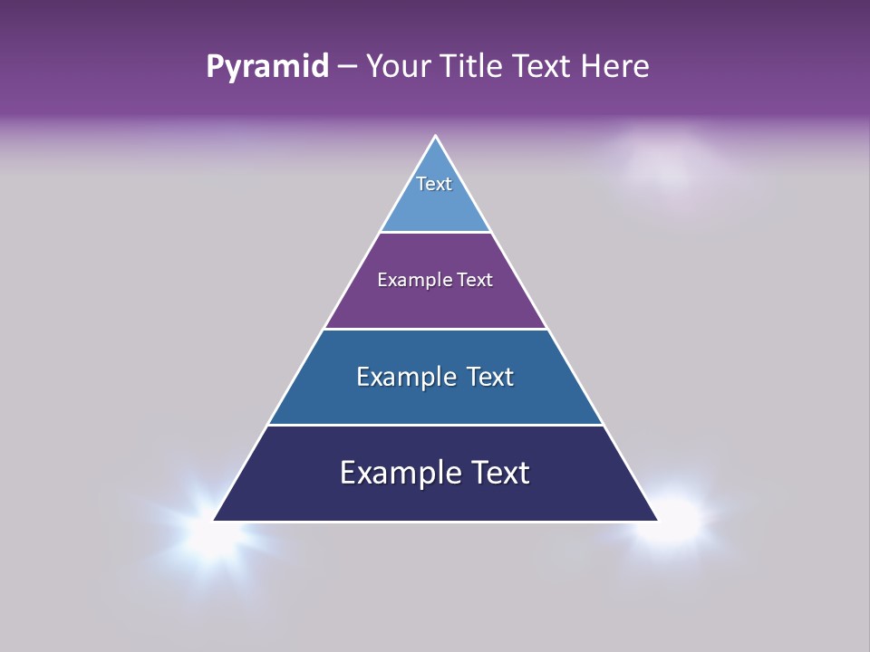 Glowing Four Beam PowerPoint Template