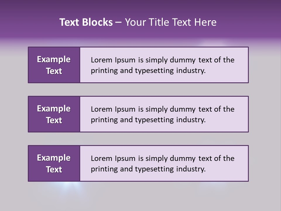 Glowing Four Beam PowerPoint Template
