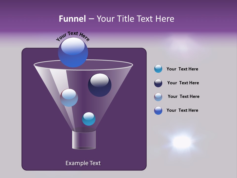 Glowing Four Beam PowerPoint Template