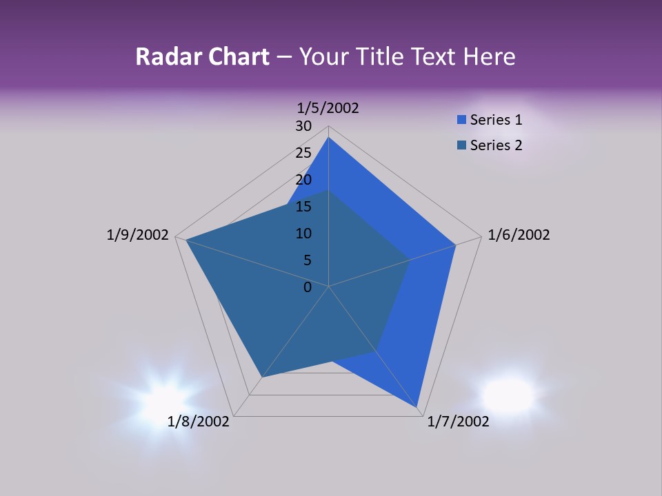 Glowing Four Beam PowerPoint Template