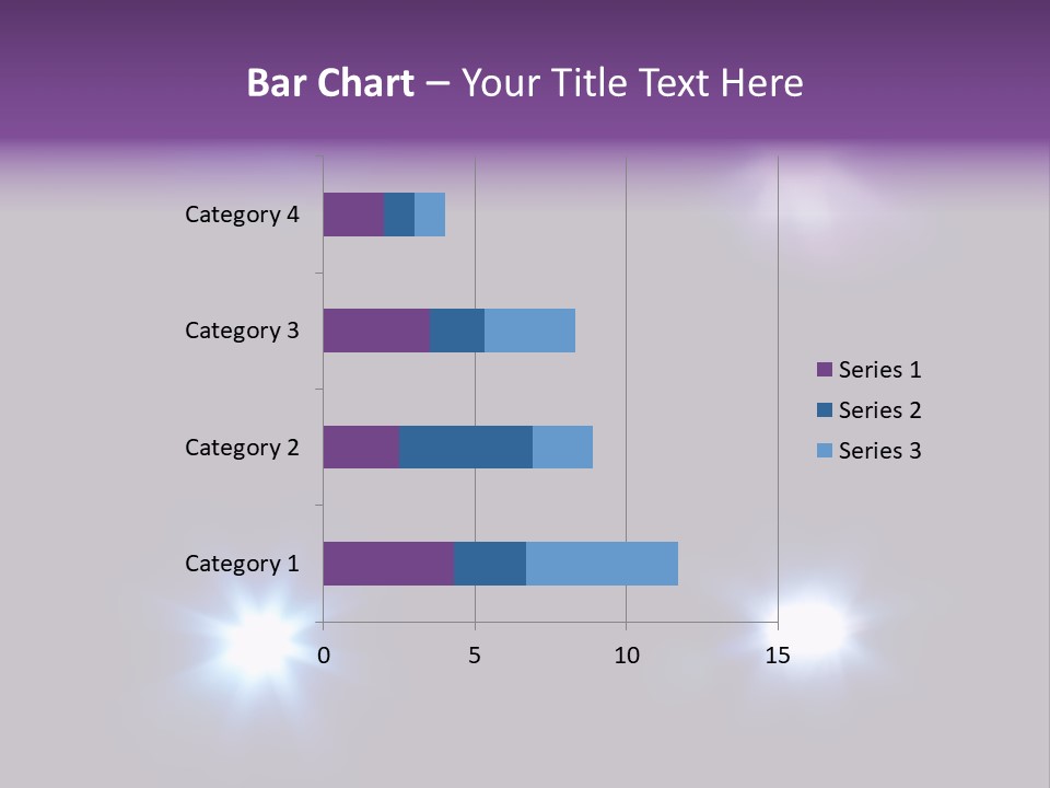Glowing Four Beam PowerPoint Template