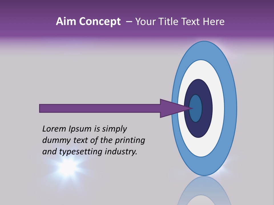 Glowing Four Beam PowerPoint Template