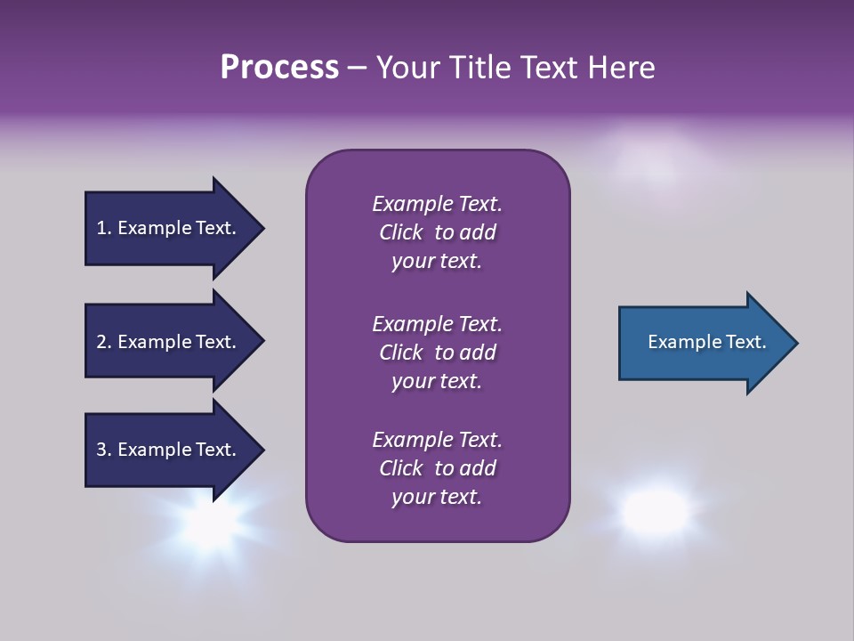 Glowing Four Beam PowerPoint Template