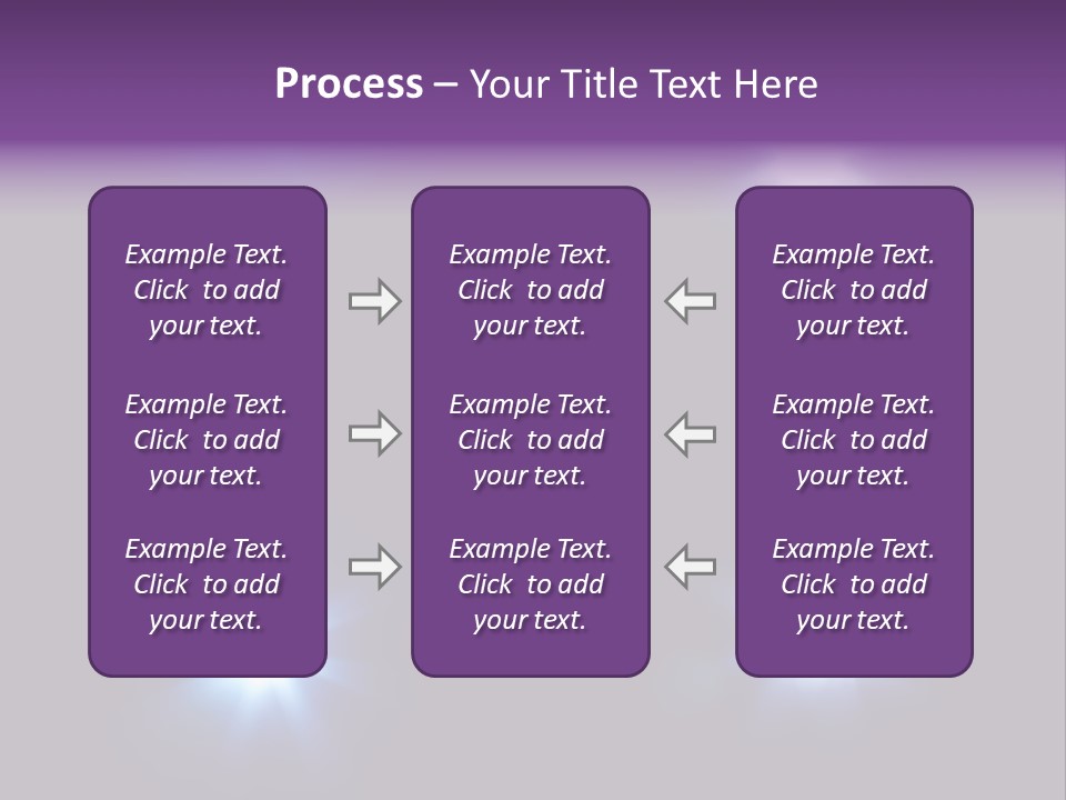 Glowing Four Beam PowerPoint Template