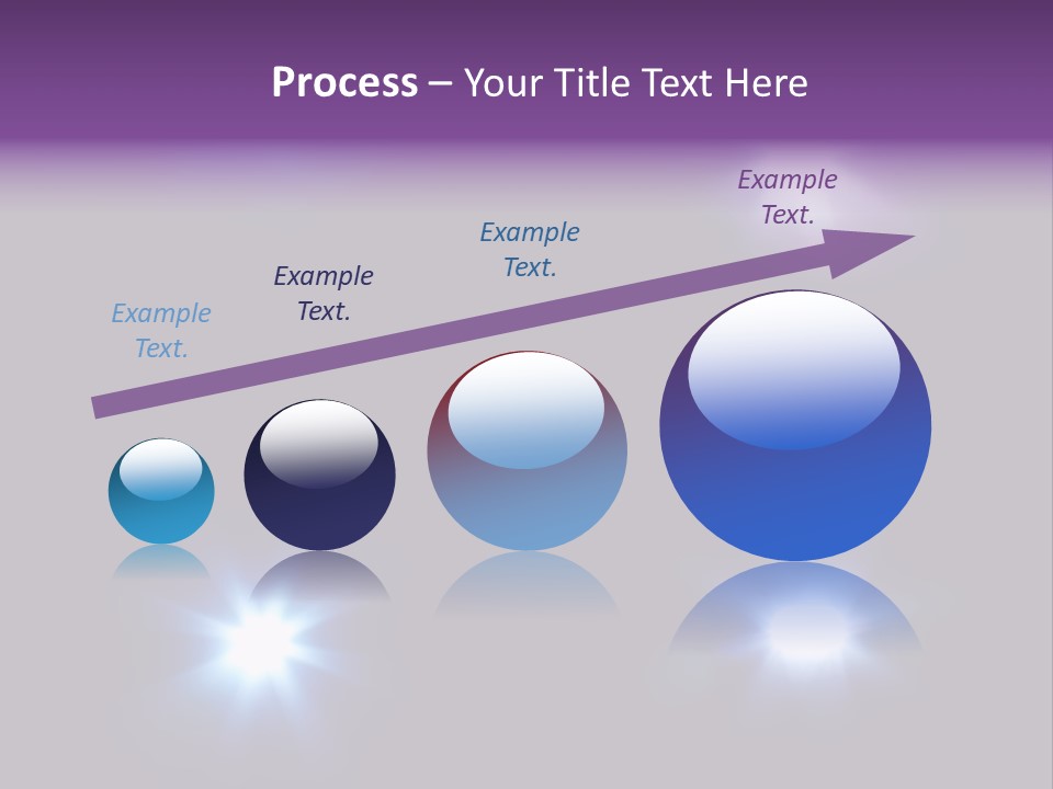 Glowing Four Beam PowerPoint Template