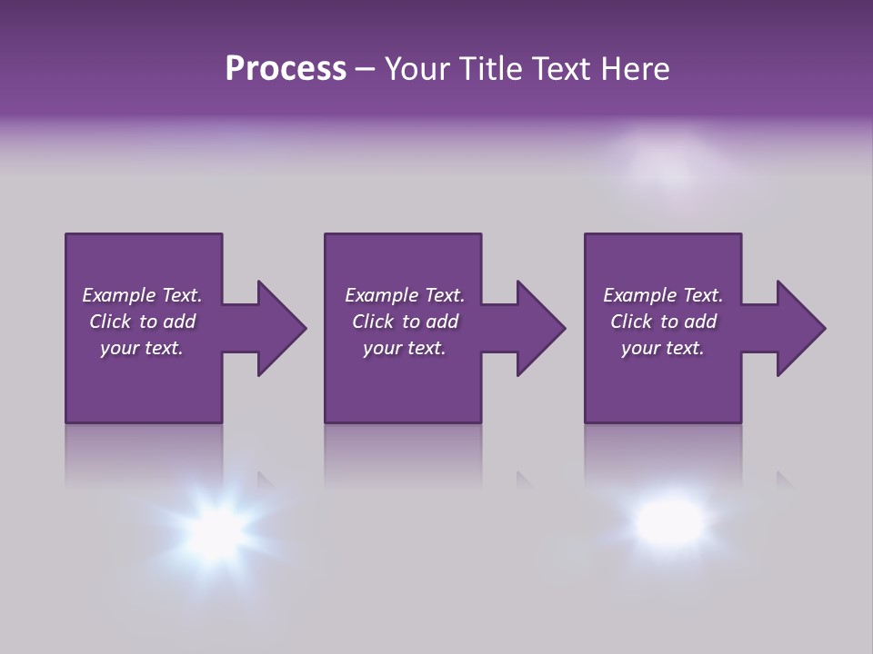 Glowing Four Beam PowerPoint Template